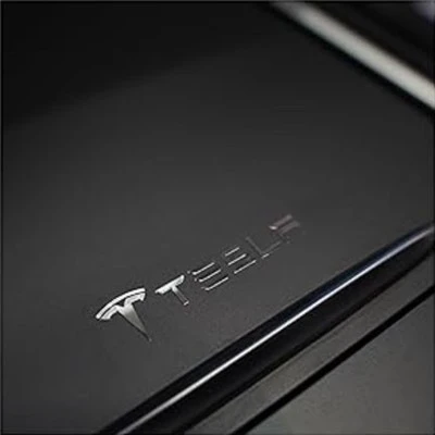 TELSA Logo Golden Silver Stamping Sticker