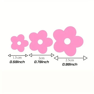 12pcs Colorful Flowers Decoration Vinyl Decals