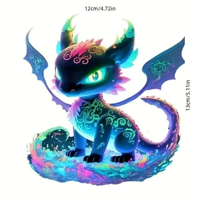 Colorful Dragon Motorcycle Stickers