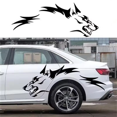 Wolf Head Decoration Sticker For Car