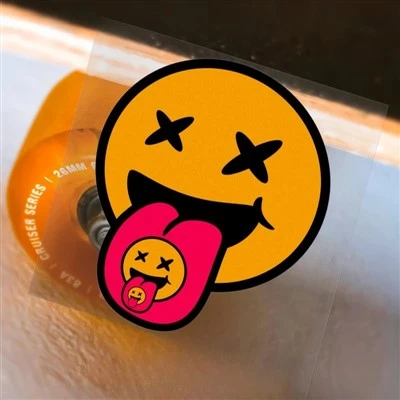 1PC Creative Smiley Face Motorcycle Stickers