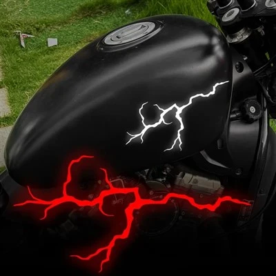1PC Reflective Lightning Motorcycle Stickers
