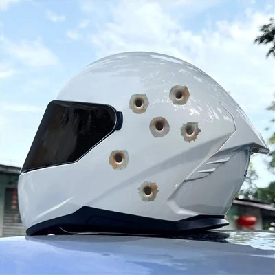 1Set Bullet Holes Motorcycle Stickers Waterproof