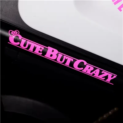 Cute But Crazy Creative Motorcycle Stickers