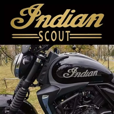 Indian Sticker Vintage Locomotive For Motorcycle