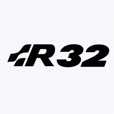 VW R32 Badge Adhesive Vinyl Sticker Decals