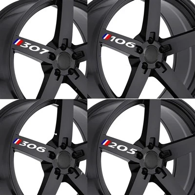 4Pcs Car Wheel Sticker For Peugeot Car