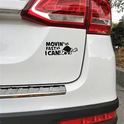 Bumper Sticker Text Fast Drive As I Can