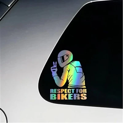 Vehicle Respect For Bikers Decal Sticker