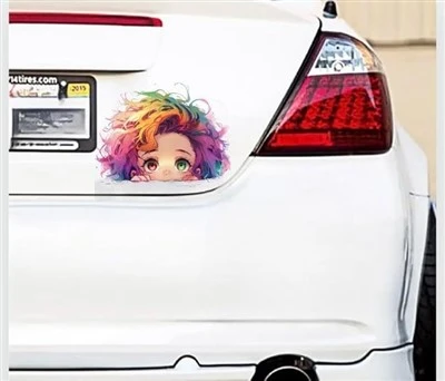 Anime Girl Window Sticker