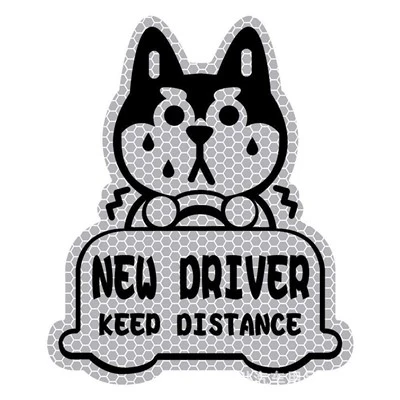 New Driver Magnet Decals