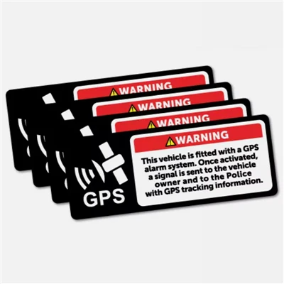 Waterproof Warning Decal Kit