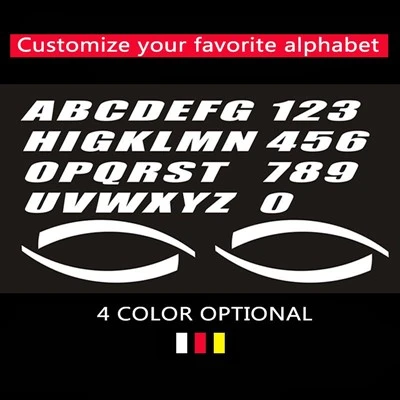 Waterproof Texts Outdoor Stickers Custom Make