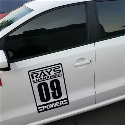 RAYS And Serial Number Car Body Sticker