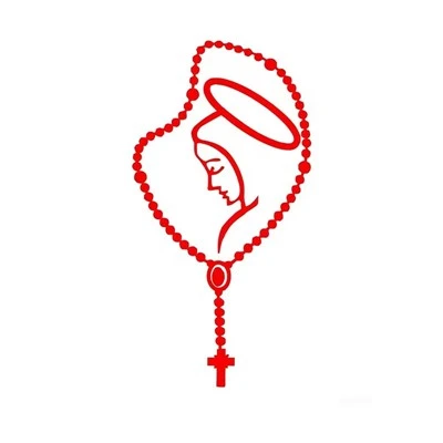 Decals Rosary Virgin Mary Fatima Sticker