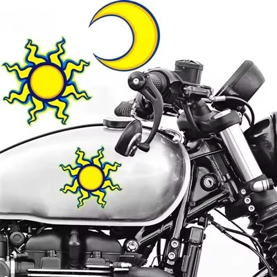 Moon And Sun Motorcycle Stickers