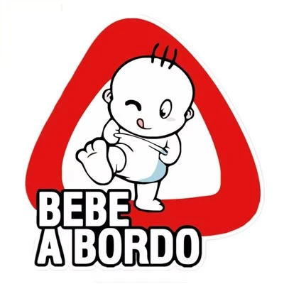 Baby On Board Bebe A Bordo Warning Sticker