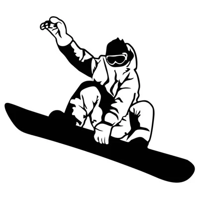 Snowboard Car Decal Waterproof Stickers