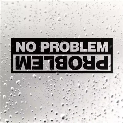 Car Sticker PVC Text No Problem
