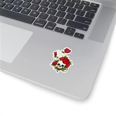 Skeleton Roses Stickers