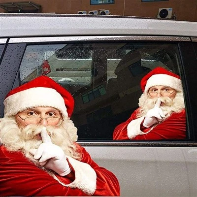 auto body santa sticker