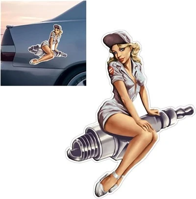 Girl Vintage Pinup Sticker