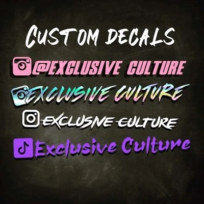 social media window sticker