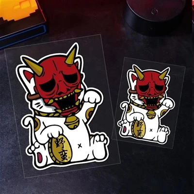 JDM Mask Monster Reflective Car Sticker