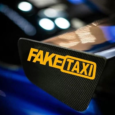 Fake Taxi Car Window Decal Letters