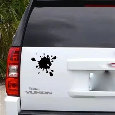 Splashed Stains Funny Car Sticker