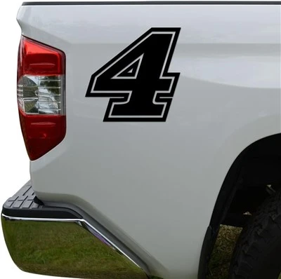 Car Sports Number Decal
