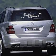 Beautiful Letters Car Window Dacal Sticker