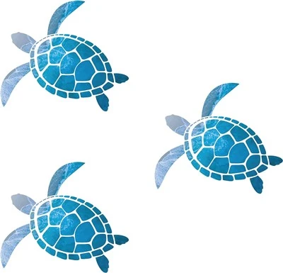 Blue Ocean Turtle Decal Sticker