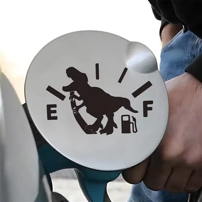 Brontosaurus Gas Meter Funny Sticker
