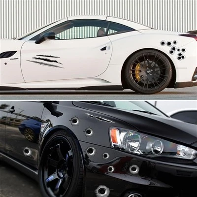 Bullet Holes Stickers Automotive Tattoo