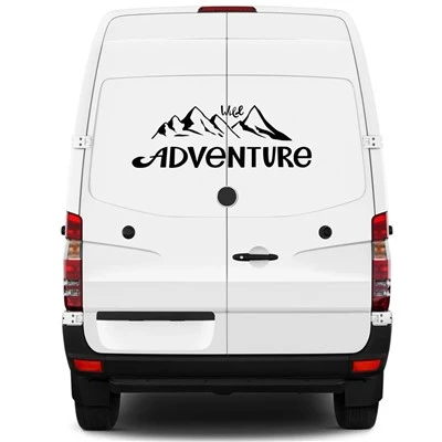Car Adventure Mountain Decor Sticker