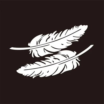 Car Body Decal Feather Butterfly Customized