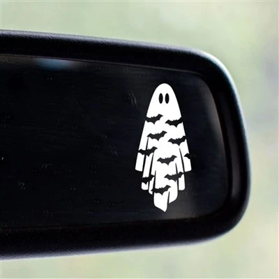 Car Inner Mirror Ghost Pattern Sticker