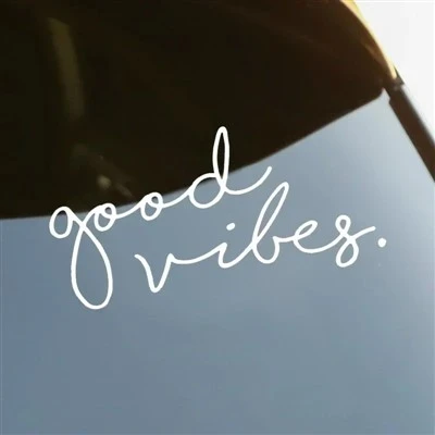 Good Vibes Die-Cut Vinyl Car Sticker