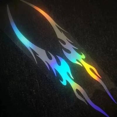 Car Stickers Modified Flame Reflective Sticker
