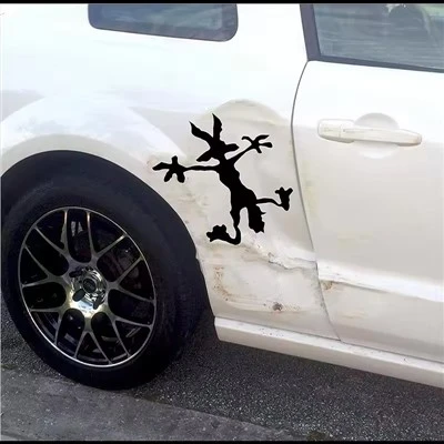 Car Vinyl Decal Stickers Hitting Wall