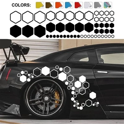 Creative Open Honeycomb Stickers Vinyl Decals