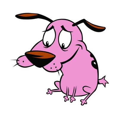 Cartoon Pink Prank Dog Decals