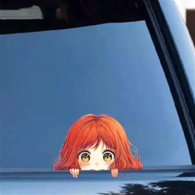 Cartoon Girl Car Stifcker
