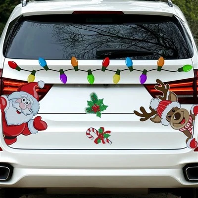 Christmas Car Sticker Magnetic Refrigerator Magnets