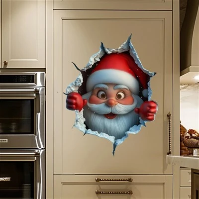 Christmas Creative Santa Wall Sticker