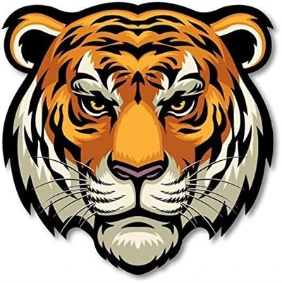 Cool Tiger Head Sticker