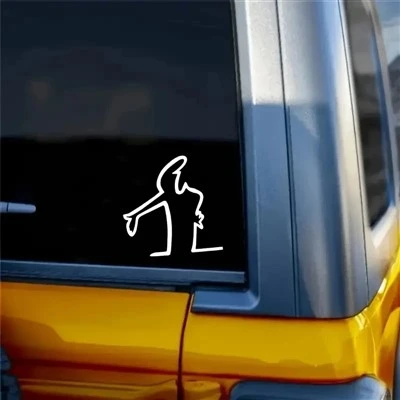 Creative Action Pose Vinyl Sticker