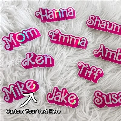 Custom PMMA Keychain Personalized Laser Sticker