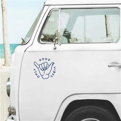 Cute Only Good Vibes Camper Car Stickers